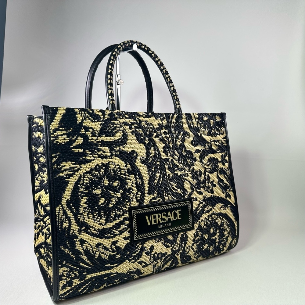 NEW! Extra Large Versace Athena Baroque Tote - Picture 2 of 11